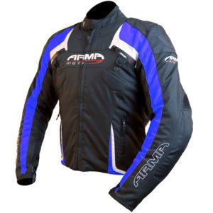 Armr Moto Eyoshi Motorcycle Jacket Black/Blue