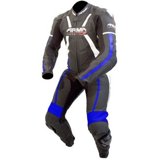 Armr Moto Harada R Leather Motorcycle Suit Black/Blue