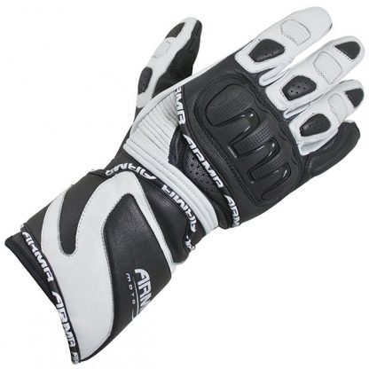 Armr Moto S550 Motorcycle Gloves Black/White