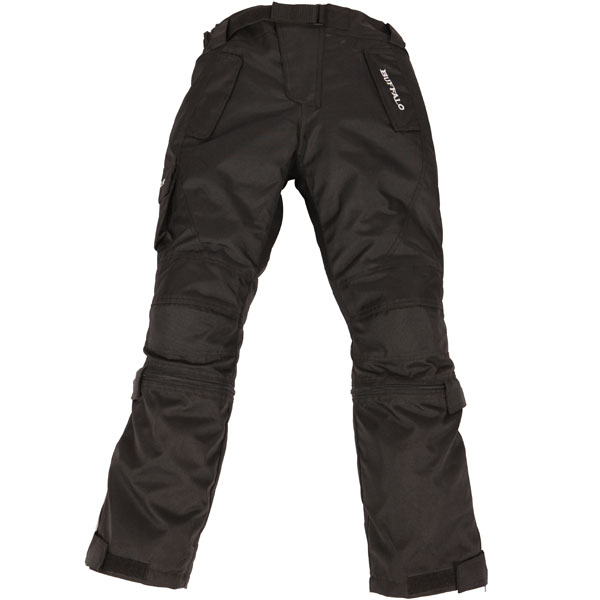Buffalo Men039s Pacific Pants Black Textile Motorcycle Trousers New   eBay