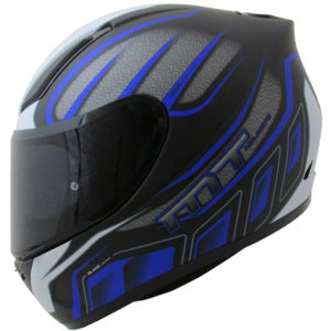 MT Revenge Alpha Motorcycle Helmet Matt Black/Blue