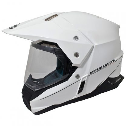 MT Synchrony Dual Sport Helmet Gloss White