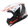 MT Synchrony Steel Motocross Helmet Black/Orange