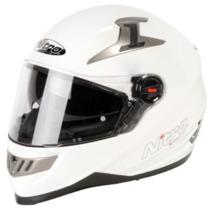 Nitro N2200 Uno Motorcycle Helmet Gloss White