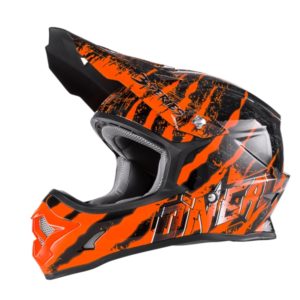Oneal 3 Series Mercury Motocross Helmet Black/Orange