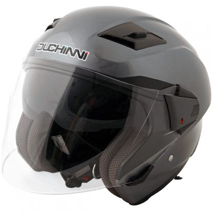 Duchinni D205 Open Face Motorcycle Helmet Titanium