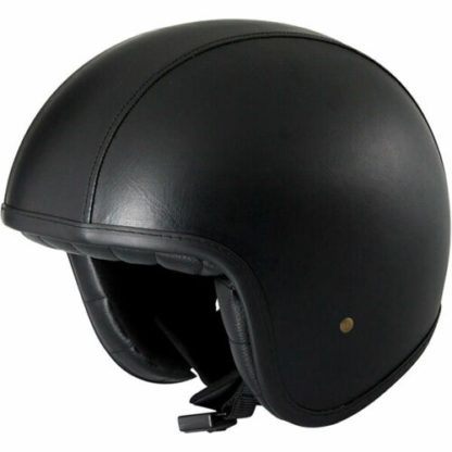 Duchinni D388 Vintage Motorcycle Helmet Black