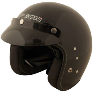 Duchinni D501 Open Face Motorcycle Helmet Gloss Black