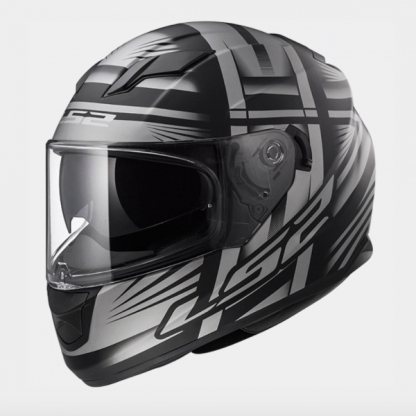 LS2 FF320 Stream Bang Motorcycle Helmet Titanium