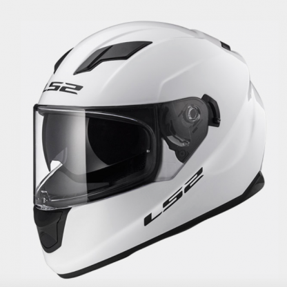 LS2 FF320 Stream Motorcycle Helmet Gloss White