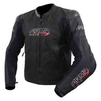 Armr Moto Raiden 2 Leather Motorcycle Jacket Black