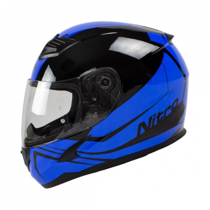 Nitro N2400 Rogue Motorcycle Helmet Blue