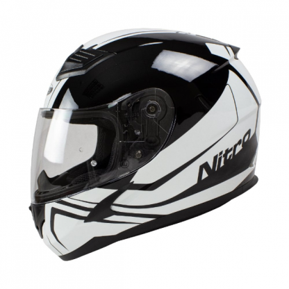 Nitro N2400 Rogue Motorcycle Helmet White