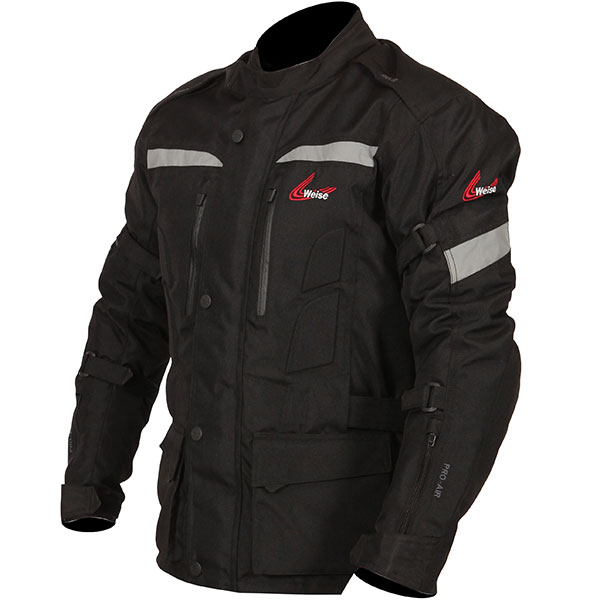 Weise Core Waterproof Thermal Motorbike Motorcycle Textile Jacket Black 