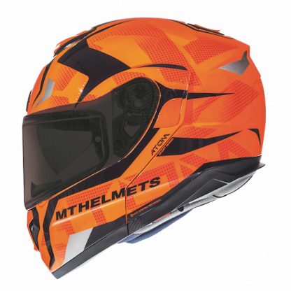 MT Atom SV Divergence Motorcycle Helmet Orange