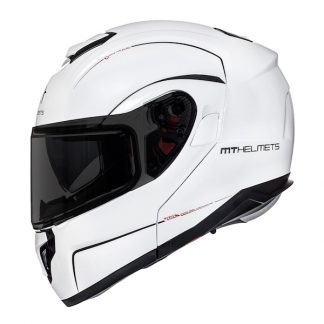 MT Atom SV Motorcycle Helmet Gloss White