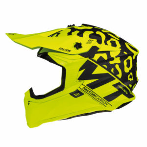 MT Falcon Karson Motocross Helmet Matt Yellow