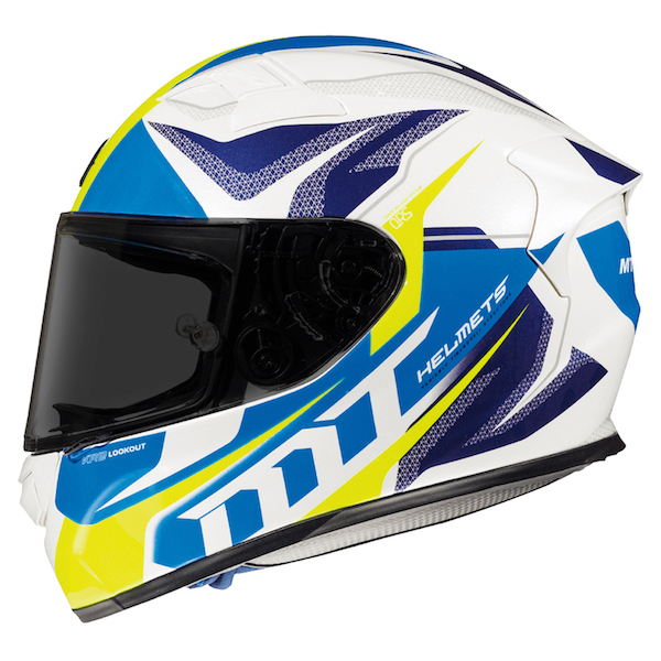 MT KRE Lookout Motorcycle Helmet Blue, Face, Crash Lids - PB