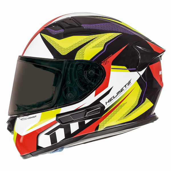 MT KRE SV Motorcycle Helmet Yellow, Full Lids - PB