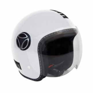 Momo Fighter Baby Motorcycle Helmet Gloss White
