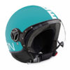 Momo Fighter Classic Motorcycle Helmet Aquamarine