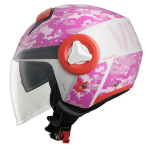Vemar Breeze Camo Motorcycle Helmet Pink