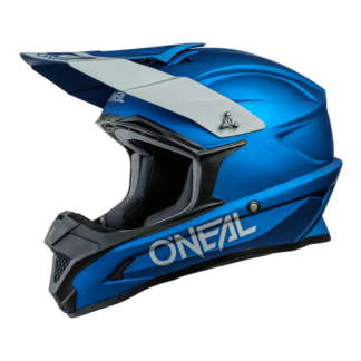ONeal 1 Series Solid Motocross Helmet Blue
