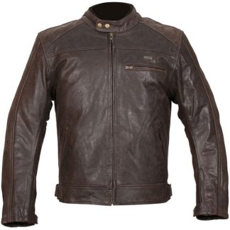 Duchinni Strike Leather Motorcycle Jacket Brown