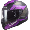 LS2 FF320 Stream Evo Motorcycle Helmet - Mercury Matt Titanium Purple