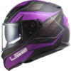 LS2 FF320 Stream Evo Motorcycle Helmet - Mercury Matt Titanium Purple
