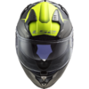 LS2 FF327 Challenger Motorcycle Helmet – Allert Matt Titanium H-V YELLOW