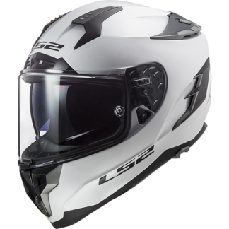 LS2 FF327 Challenger Motorcycle Helmet Solid White