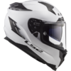 LS2 FF327 Challenger Motorcycle Helmet Solid White