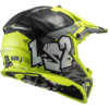 LS2 MX437 Fast Evo Mini Crusher Motorcycle Helmet Black Yellow-2