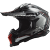 LS2 MX700 Subverter Arched Motorcycle Helmet Black Silver Titanium-1