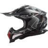 LS2 MX700 Subverter Arched Motorcycle Helmet Black Silver Titanium-3
