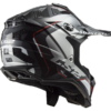 LS2 MX700 Subverter Arched Motorcycle Helmet Black Silver Titanium-4