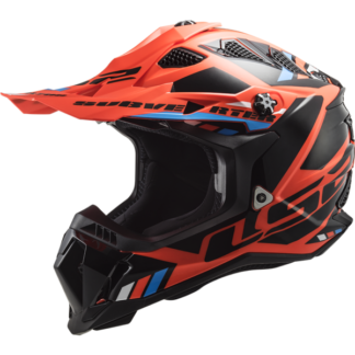 LS2 MX700 Subverter Stomp Motorcycle Helmet Fluo Orange Black-1