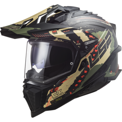 LS2 MX701 C Explorer Extend Motorcycle Helmet Matt Military Green-1