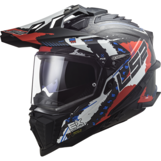 LS2 MX701 C Explorer Extend Motorcycle Helmet Matt Red-1