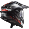 LS2 MX701 C Explorer Frontier Motorcycle Helmet Gloss Titanium Red-3