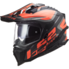 LS2 MX701 Explorer Alter Motorcycle Helmet Matt Black Fluo Orange-1