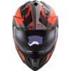 LS2 MX701 Explorer Alter Motorcycle Helmet Matt Black Fluo Orange-2