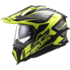 LS2 MX701 Explorer Alter Motorcycle Helmet Matt Black H-V Yellow-3