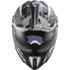 LS2 MX701 Explorer Alter Motorcycle Helmet Matt Black White-2