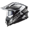 LS2 MX701 Explorer Alter Motorcycle Helmet Matt Black White-3