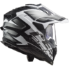 LS2 MX701 Explorer Alter Motorcycle Helmet Matt Black White-4